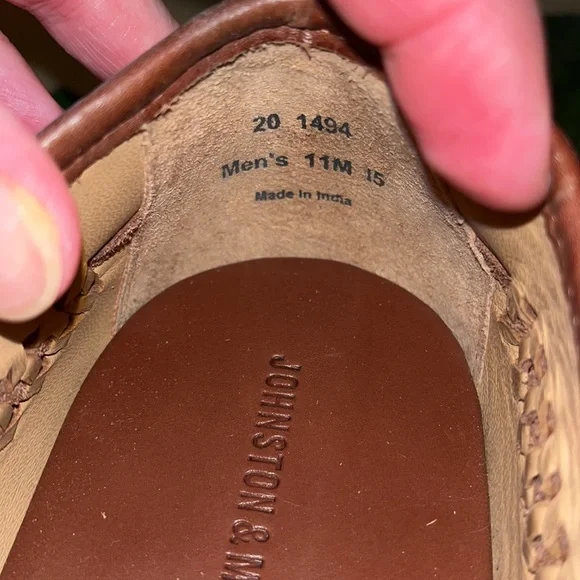 NWOT Johnston & Murphy woven leather shoes - Picture 6 of 6